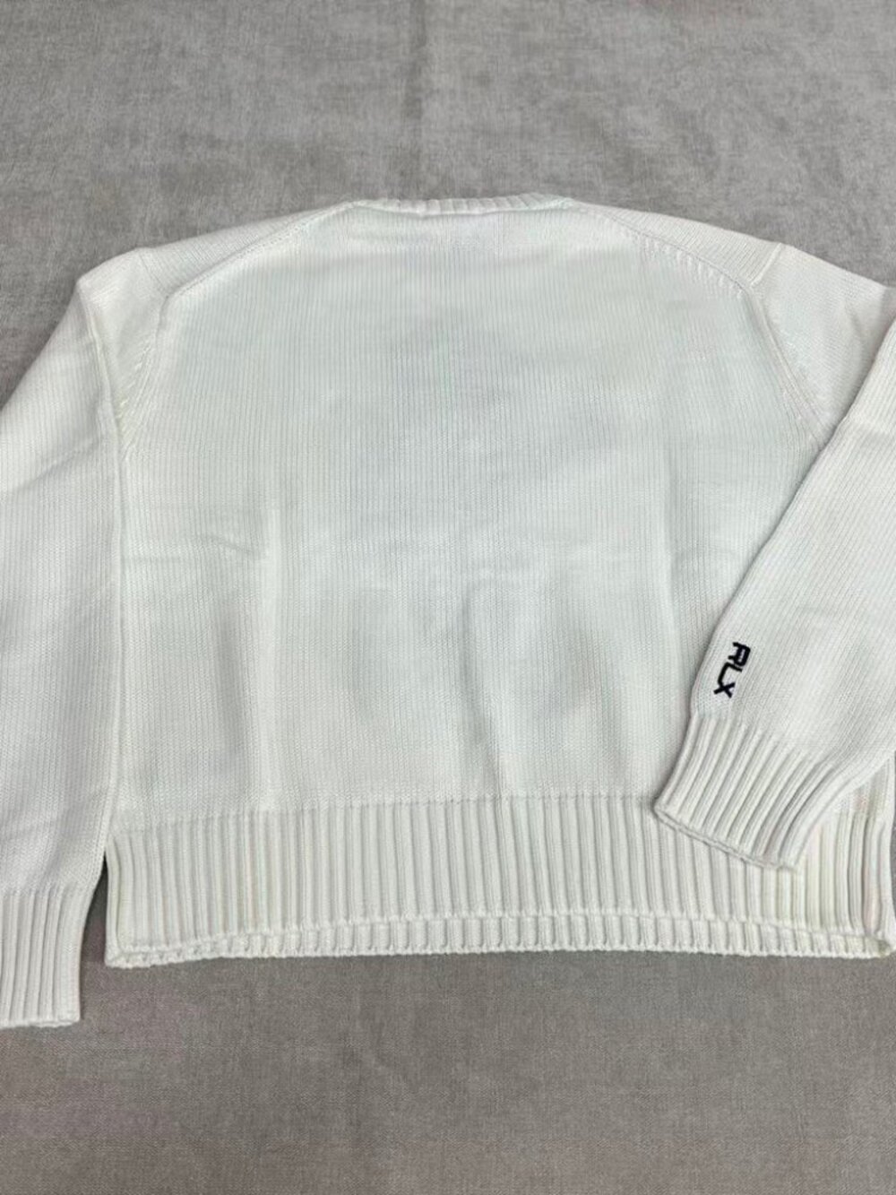 Polo Ralph Lauren Golf Bear White Crewneck Knit Sweater - Picture 7 of 8